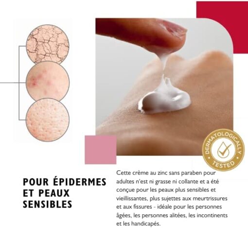 Farmoderm Crème Barrière à l'Oxyde de Zinc à 10% pour Adultes - Crème pour le change - Escarres, irritations, l'humidité et rougeurs de la peau vieillissante - Soulageante, préventive et réparatrice – Image 4