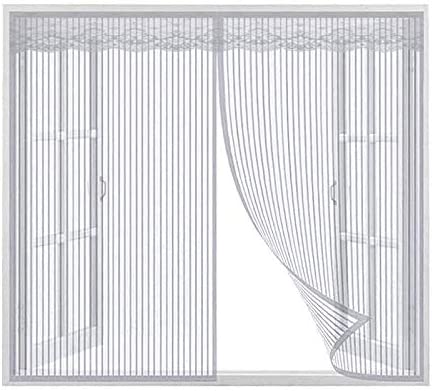 Moustiquaire Fenêtre Magnétique, Auto-AdhéSif en Maille Rideau Aimantée Anti moustique, Automatiquementfermé Détachables, Pour Fenêtre Portes Patio – Image 11