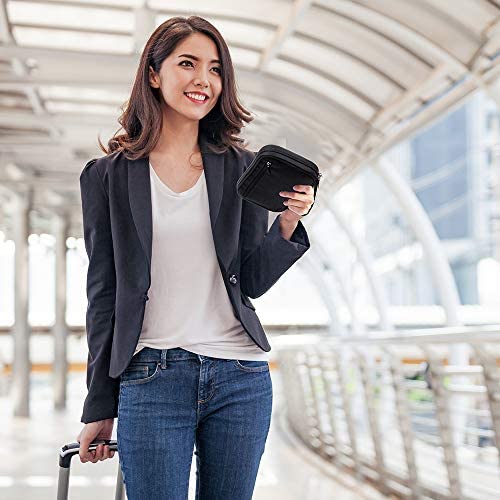 Portefeuille de voyage porte passeport familial porte documents serrure RFID & organisateur pour 5 passeports, cartes de crédit, billets d'avion, argent, Noir , L – Image 7