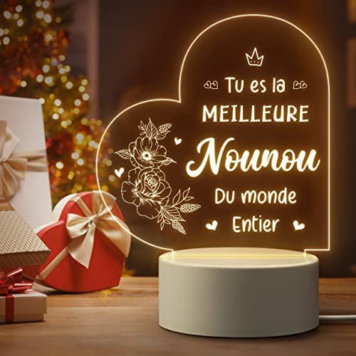 Pandasch Meilleure Amie Cadeau, Cadeau Amie Noel - Veilleuse Gravée, Personnalisé Cadeau pour Une Amie, Cadeau Anniversaire Amie, Idee Cadeau Meilleure Amie Original – Image 17