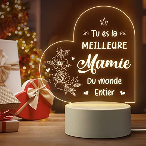 Pandasch Meilleure Amie Cadeau, Cadeau Amie Noel - Veilleuse Gravée, Personnalisé Cadeau pour Une Amie, Cadeau Anniversaire Amie, Idee Cadeau Meilleure Amie Original – Image 16