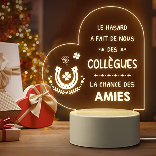 Pandasch Meilleure Amie Cadeau, Cadeau Amie Noel - Veilleuse Gravée, Personnalisé Cadeau pour Une Amie, Cadeau Anniversaire Amie, Idee Cadeau Meilleure Amie Original – Image 9