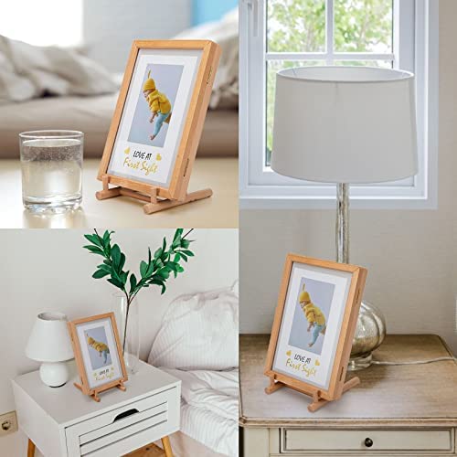 Cadres Photo en Bois de Bébé avec Empreinte Mains et Pieds de Bébé + échographie + Boîte à Dents De Lait + Carte information sur la naissance,5 in 1 Souvenir Pour Nouveau-Nés,Garçons Et Filles – Image 6