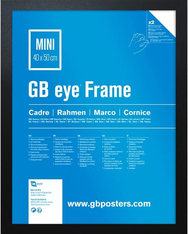 GB eye Cadre MDF Mini (40 x 50 cm) Noir – Image 10