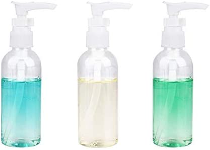 JOYISEN 6 Pièces Bouteilles de Voyage Transparentes 100 ml / 3.4 OZ Pompe En Plastique Bouteille de Voyage Distributeur de Lotion Bouteilles de Voyage D'air Vides avec 2 Petit Entonnoir – Image 5