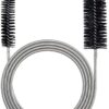 Brosse de nettoyage flexible pour tube d'alimentation - Outil de nettoyage de tuyau - Noir