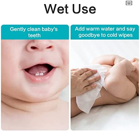 Cofoe 50 Lingettes Sèches En Coton,peaux Sensibles, Lingettes Sèches Faciales, Lingettes Sèches Pour Bébés, Lingettes Démaquillantes, Voyage en Famille Lingettes Humides – Image 5