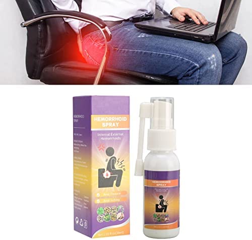 2pcs Spray pour Hémorroïdes, Spray Topique pour Soulager les Hémorroïdes, Soulager L'enflure et Réduire L'inconfort des Hémorroïdes Liquide de Traitement des Hémorroïdes, 30 Ml – Image 2