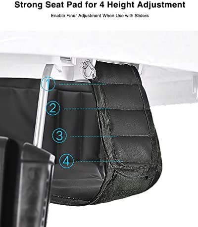 UBRAVOO Trotteur Bebe, Trotteurs Marche Bebe avec Roue Universelle et Hauteur réglable, Pliant Trotteur pour Filles & Garçons 6-18 Mois, ZM-01, PU Noir – Image 5