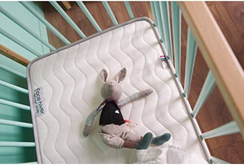 Tinéo - Matelas Climatisé 60x120x10cm - Matelas Bébé - Climatisé - 1 Face Été - 1 Face Hiver - sans Traitement - Densité 16 kg/m3 - Fabriqué en France – Image 6