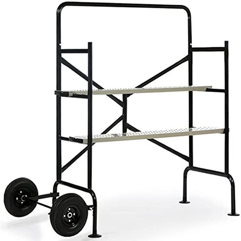 Probache - Echafaudage Mobile sur Roues L.140xl.78xH.135 CM avec 2 Plateformes