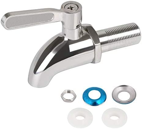 Vicloon Robinet de Tonneau,16mm Distributeur de Boissons,Robinet pour Tonneau de Bière, Robinet pour Vin - en Acier Inoxydable et Taille – Image 7