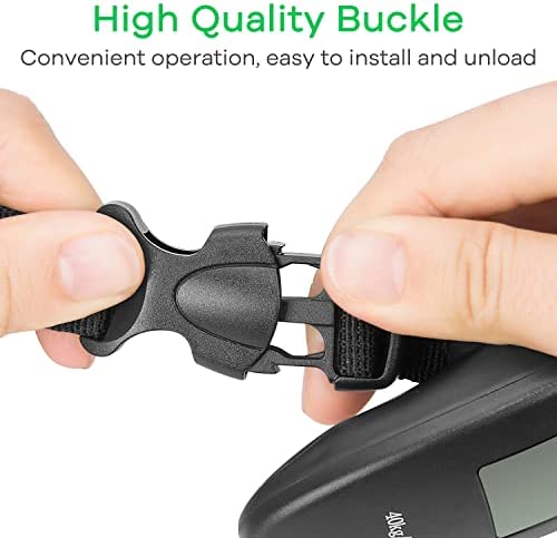 Sansoak Mini balance à bagages, numérique, avec crochet pour valise, à suspendre, affichage LCD, rétroéclairage, pour mallette de voyage, pêche, la cuisine la pêche, 40 kg – Image 6