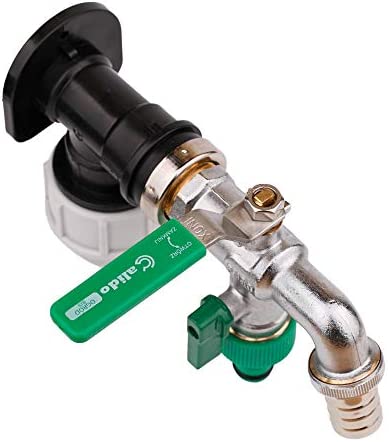 BFG Robinet d'eau, entrée 25mm, laiton, polyéthylène, acier inoxydable, 25mmx¾", 19x9.5x8cm, 440g, deux sorties indépendantes (ouverture et fermeture), durable, résistant au gel. – Image 6