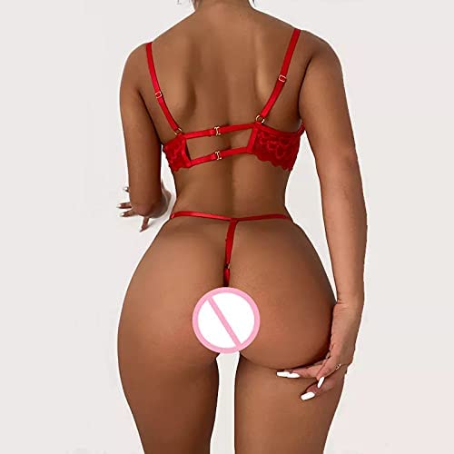Lingerie Sexy Nuisette En Dentelle Ensemble De Sous Vetements Ensemble Lingerie Feminin Sexy En Maille Lingerie Sexy Grande Taille Chaud Lingerie Sexy Hot Chaude Nu Sexy Ouverte Licou Sous-VêTements – Image 4