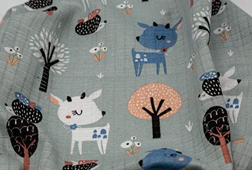 Clevere Kids Lot de 6 chiffons en gaze, imprimés, certifiés Oeko-TEX, double tissage, 70 x 80 cm, langes, conviennent aux filles – Image 2