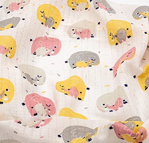 Clevere Kids Lot de 6 chiffons en gaze, imprimés, certifiés Oeko-TEX, double tissage, 70 x 80 cm, langes, conviennent aux filles – Image 5