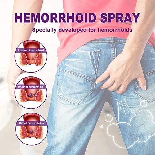 2pcs Spray pour Hémorroïdes, Spray Topique pour Soulager les Hémorroïdes, Soulager L'enflure et Réduire L'inconfort des Hémorroïdes Liquide de Traitement des Hémorroïdes, 30 Ml – Image 4