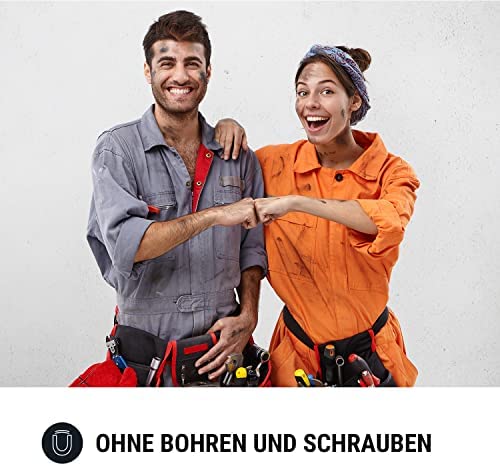 SHD Pastilles adhésives magnétiques pour Mini détecteurs de fumée, adhésif 3M avec Support magnétique pour détecteurs d'incendie, Ø 50mm, Montage Rapide et Facile, sans perçage, ni vis. – Image 3