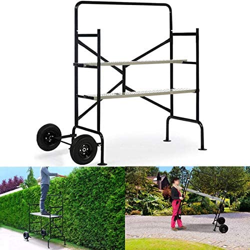 Probache - Echafaudage Mobile sur Roues L.140xl.78xH.135 CM avec 2 Plateformes – Image 6