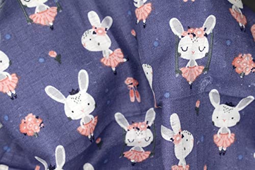 Clevere Kids Lot de 6 chiffons en gaze, imprimés, certifiés Oeko-TEX, double tissage, 70 x 80 cm, langes, conviennent aux filles – Image 6