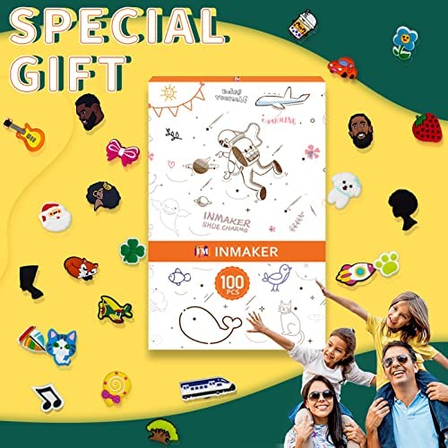 INMAKER Charmes de Chaussure,Shoe Charms pour la Décoration de Chaussures,Breloque pour Crocs Chaussures,Cadeau de Fête d'anniversaire – Image 4