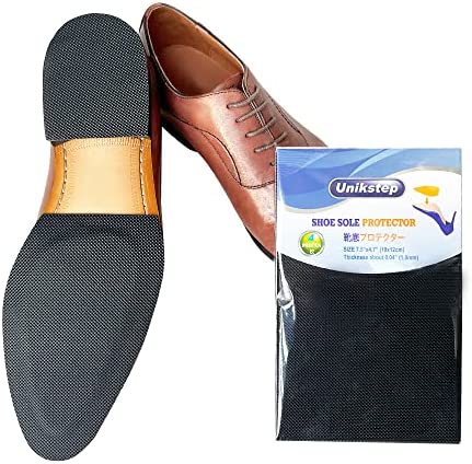Unikstep Lot de 4 protections pour semelles de chaussures, coussinets antidérapants pour le fond et le talon des chaussures, autocollant de réduction du bruit antidérapant (Black) – Image 7