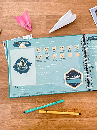 Album photo de classe et souvenirs d'école - Maternelle, primaire, collège et lycée (Vert) – Image 3