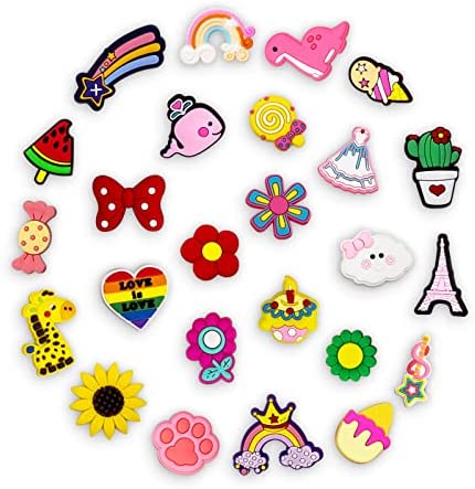 INMAKER Charmes de Chaussure,Shoe Charms pour la Décoration de Chaussures,Breloque pour Crocs Chaussures,Cadeau de Fête d'anniversaire