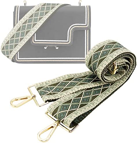 Sangle de sac bandoulière réglable de 5 cm de large 80-140 cm de large - Sangle d'épaule universelle pour sacs à main avec mousqueton – Image 10