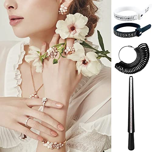 1 PCS Baguier Mesureur, Outil de Mesure Des Anneaux, Doigt Jauge Anneaux Outil pour Bague Taille Europeen Baguier Mesureur (Avec 3 Echelles De Mesure EU US UK) – Image 6