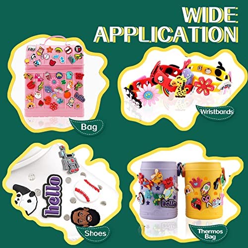 INMAKER Charmes de Chaussure,Shoe Charms pour la Décoration de Chaussures,Breloque pour Crocs Chaussures,Cadeau de Fête d'anniversaire – Image 5