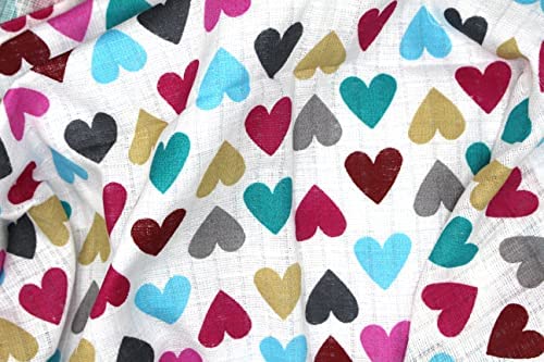 Clevere Kids Lot de 6 chiffons en gaze, imprimés, certifiés Oeko-TEX, double tissage, 70 x 80 cm, langes, conviennent aux filles – Image 4