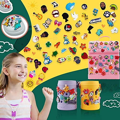 INMAKER Charmes de Chaussure,Shoe Charms pour la Décoration de Chaussures,Breloque pour Crocs Chaussures,Cadeau de Fête d'anniversaire – Image 3