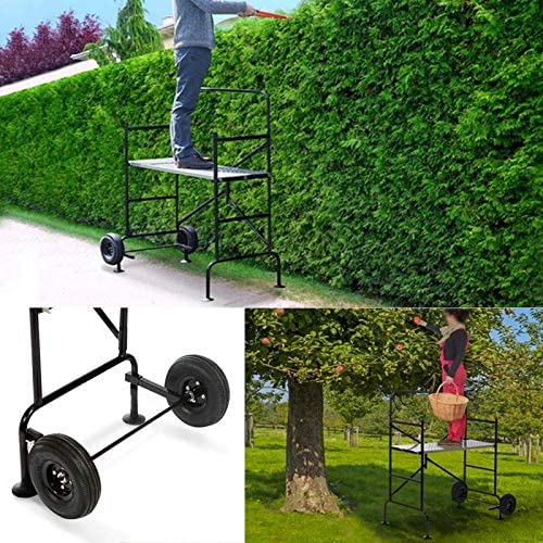 Probache - Echafaudage Mobile sur Roues L.140xl.78xH.135 CM avec 2 Plateformes – Image 4