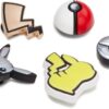 Crocs Pokémon surélevés, Breloques de Chaussures Unisexe-Adulte, Cher Clueless Lot de 5, Taille Unique