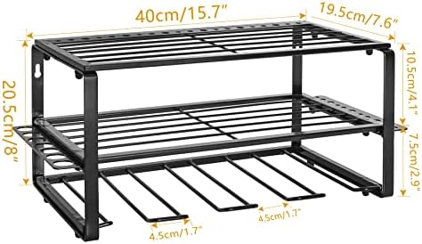 IBVIVIC Organisateur D'Outils ÉLectriques Perceuse Contenir, Support Mural pour Organisateur D'outils Électriques de Rangement pour Garage, Ateliers (4 Perceuses) – Image 2