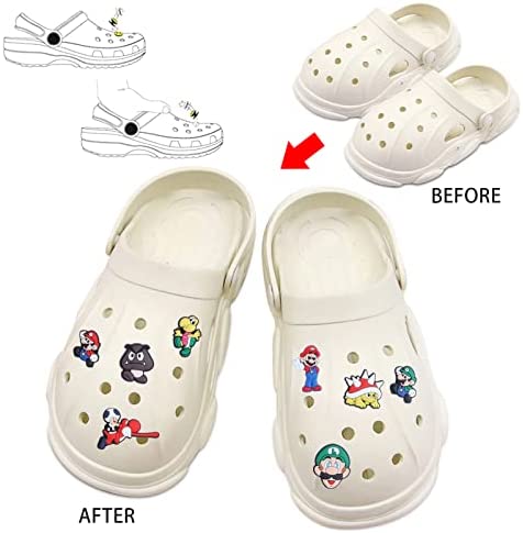 Forninc 40 Pièces Shoe Charms, Charmes de Chaussure,Bijoux de Chaussures,Breloques de Chaussures pour Sabots,Charm Chaussure PVC pour Enfants Cadeau de Fête d'anniversaire. – Image 3