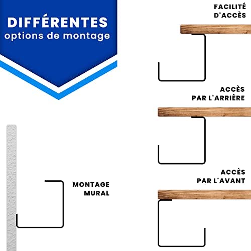 HOMEPROTEK Passe-câbles Bureau pour Une Gestion des câbles ordonnée, 1x Blanc - Support de câble Bureau avec Montage Facile, 43x10x10cm Organisateur de Cable, Passe-câbles pour Bureau à Domicile – Image 5
