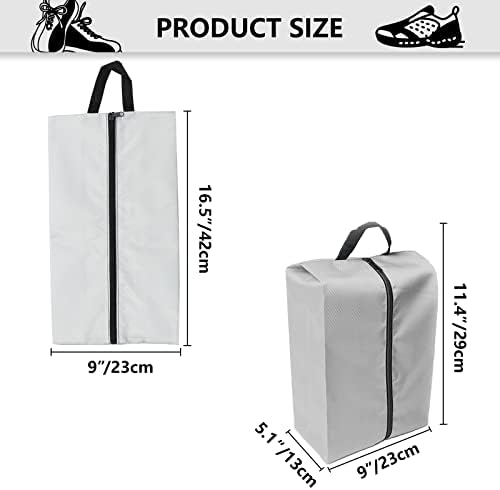 Sacs à chaussures de voyage étanches et portables avec poignée pour homme et femme, Lot de 8 XL nylon, sac à chaussures – Image 2