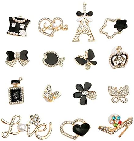 TSHAOUN Breloques de chaussures pour femme, sabots, sandales, breloques tendance en cristal diamant, accessoires croco à paillettes pour adolescentes, filles, femmes, cadeaux de fête d'anniversaire