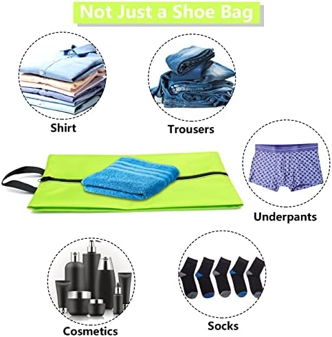 Sacs à chaussures de voyage étanches et portables avec poignée pour homme et femme, Lot de 8 XL nylon, sac à chaussures – Image 5