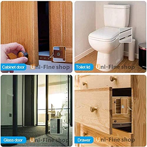 Uni-Fine 4 Tailles Transparente Pieds Adhésifs pcs, Patin Antiderapant Antibruit, Butées de Protection en Caoutchouc, Idéale pour Tampon Meubles – Image 6