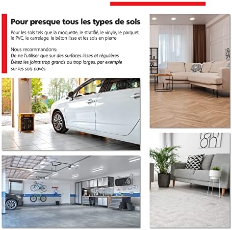 RAVN HAMAN Jeu de 4 Roulettes pour meubles 50 mm - Roulettes pivotantes avec frein jusqu'à 100 kg par roue - Roulettes charge lourde pour usage intérieur et extérieur - Roulettes industrielles – Image 5