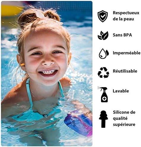 12pcs Boule Quies Silicone Souple, Bouchons d'oreilles Anti Bruit avec Boîte, Boule Quies Reutilisable pour Sommeil Protection auditive voyage pour la natation, la douche, le travail, le sommeil – Image 3