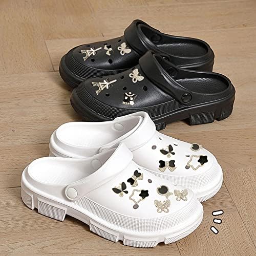 TSHAOUN Breloques de chaussures pour femme, sabots, sandales, breloques tendance en cristal diamant, accessoires croco à paillettes pour adolescentes, filles, femmes, cadeaux de fête d'anniversaire – Image 6