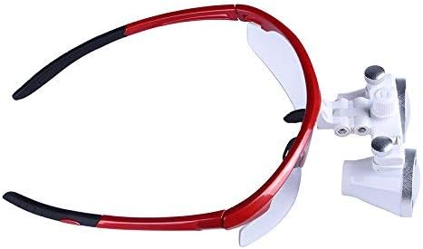 Loupes jumelles portables en verre optique 3,5X-R avec lampe frontale LED (rouge) – Image 5