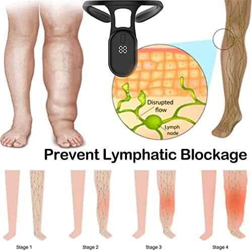 SLIMDEX Lymphatic Drainage Device for Neck, SLIMORY Ultrasonic Lymphatic Soothing Neck Instrument, SLIMORY Ultrasonic Lymphatic Soothing Neck Instrument to Lose Weight (Black) – Image 5