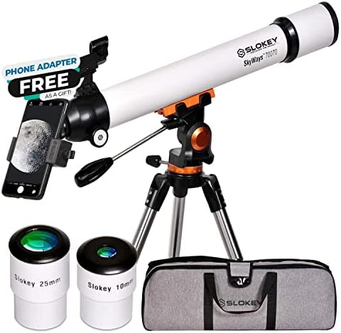 Télescope Astronomique Professionnel pour Enfants et Débutants - Portable et Puissant 28x-210x, Facile à Utiliser - Idéal pour l'Observation de la Lune, des Planètes et des Galaxies Proches