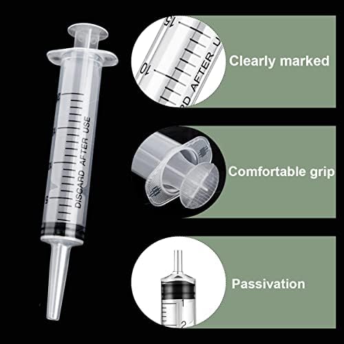 Seringues en plastique, seringue de mesure réutilisable pour le remplissage liquides, seringues sans aiguille pour laboratoire scientifique, médecine pour bébés, alimentation pour animaux de compagnie – Image 2